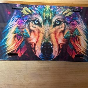 Wolf car tag